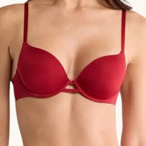 Savage X Fenty T Shirt Bra 36A Red Padded